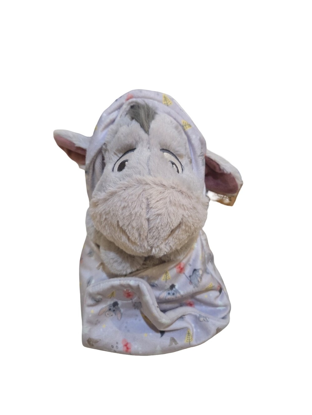 Disney Parks Baby Eeyore 11" Plush in Blanket Winnie the Pooh NEW
